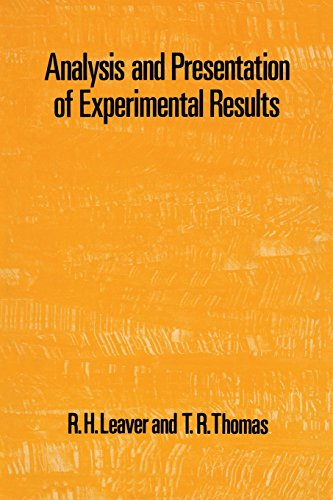Beispielbild fr Analysis and Presentation of Experimental Results zum Verkauf von PsychoBabel & Skoob Books