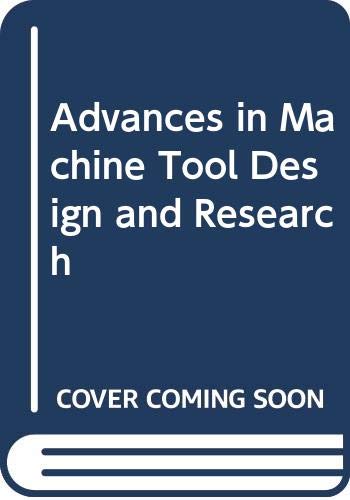 9780333150580: Advances in Machine Tool Design and Research: International Conference Proceedings: 16th