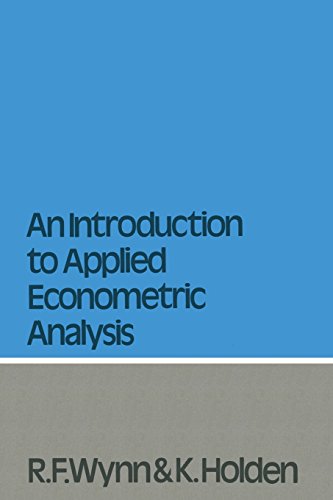An Introduction to Applied Econometric Analysis.