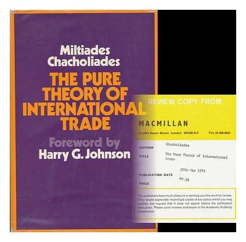 Imagen de archivo de Pure Theory of International Trade a la venta por Anybook.com