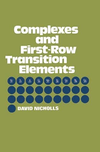 9780333170885: Complexes and First-row Transition Elements