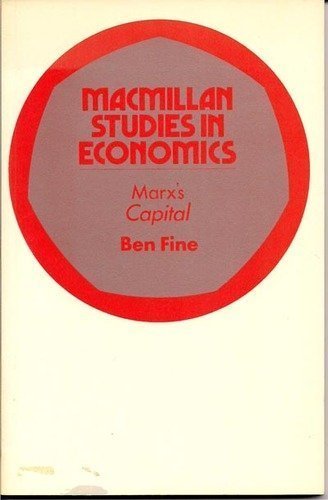 9780333178454: Marx's "Capital" (Study in Economics)