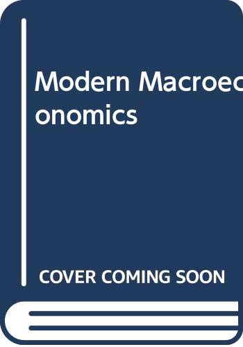 Beispielbild fr Modern Macroeconomics zum Verkauf von Anybook.com