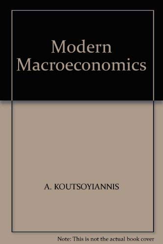 Beispielbild fr Modern Macroeconomics zum Verkauf von ThriftBooks-Dallas