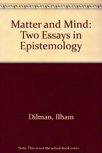 9780333188330: Matter and Mind: Two Essays in Epistemology