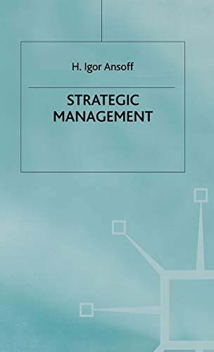 Imagen de archivo de Strategic Management a la venta por Phatpocket Limited