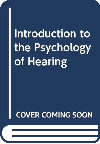 Imagen de archivo de Introduction to the Psychology of Hearing a la venta por AwesomeBooks