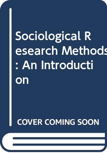 9780333212523: Sociological Research Methods: An Introduction