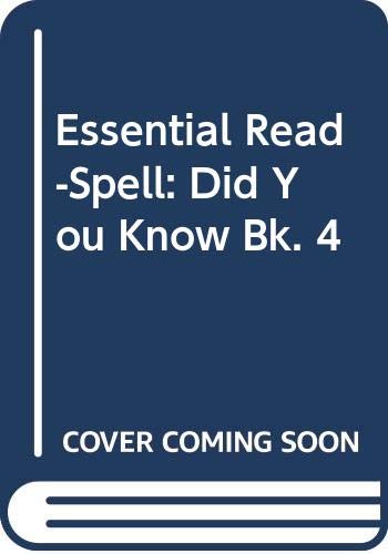 9780333215722: Did You Know (Bk. 4) (Essential Read-Spell)