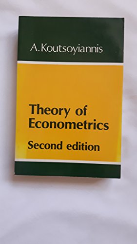 Stock image for Theory of Econometrics : A Introductory Exposition of Economic Methods for sale by Better World Books