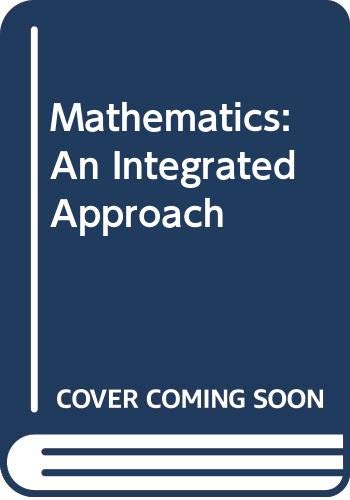 Beispielbild fr Mathematics and Integrated Approach zum Verkauf von Redruth Book Shop