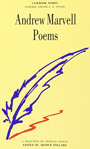 Stock image for Marvell: Poems (Casebooks Series) for sale by AwesomeBooks