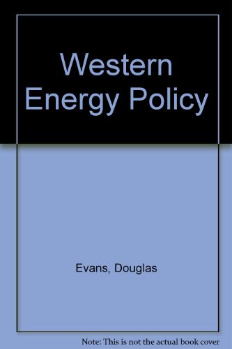 Evans D: Western Energy Policy PR (9780333258354) by Douglas Evans
