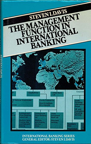 9780333259306: Management Function in International Banking