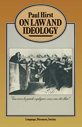 9780333259504: On Law and Ideology (Language, Discourse, and Society)