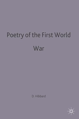 Imagen de archivo de Poetry of the First World War: A Casebook a la venta por Anybook.com