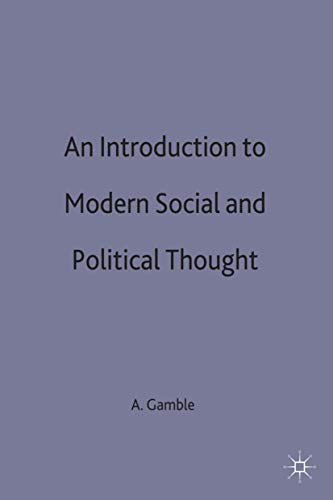 Stock image for An Introduction to Modern Social and Political Thought for sale by WorldofBooks