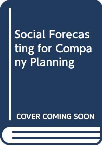 Beispielbild fr Social Forecasting for Company Planning zum Verkauf von Anybook.com
