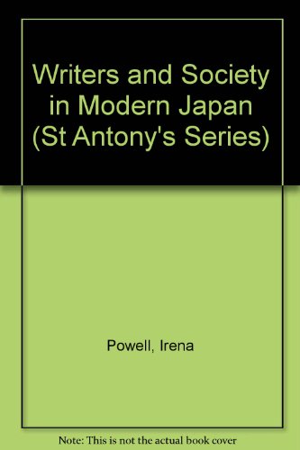 9780333275931: Writers and Society in Modern Japan