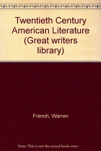 9780333283332: Twentieth Century American Literature (Great writers library)