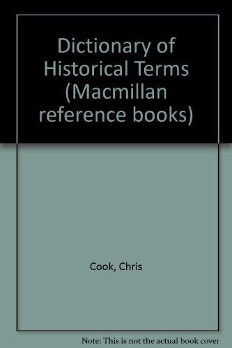 9780333284704: Dictionary of Historical Terms