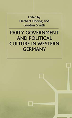 Stock image for Party government and political culture in western Germany for sale by Hammer Mountain Book Halls, ABAA