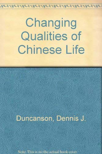 9780333306826: Changing qualities of Chinese life