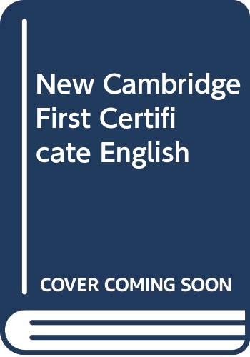 Stock image for New Cambridge First Certificate English for sale by medimops