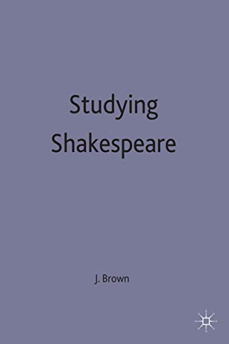 Beispielbild für Studying Shakespeare (Casebook) zum Verkauf von medimops