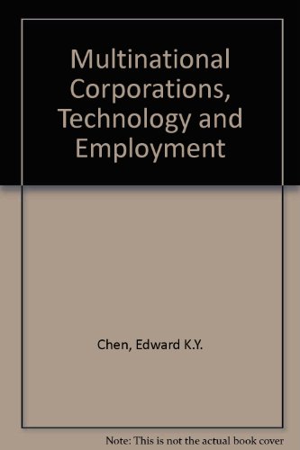 Stock image for Multinational Corporations, Technology and Employment for sale by Kennys Bookstore
