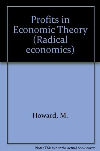 9780333321652: Profits in Economic Theory