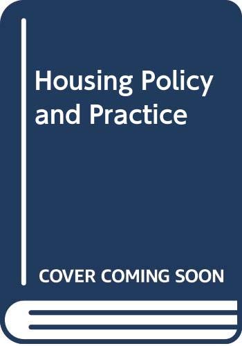 Stock image for Housing Policy and Practice for sale by Ammareal