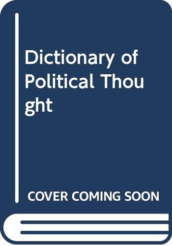 9780333334393: Dictionary of Political Thought ([Macmillan reference books]) Scruton, Roger
