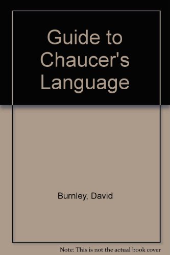 9780333335314: Guide to Chaucer's Language, A