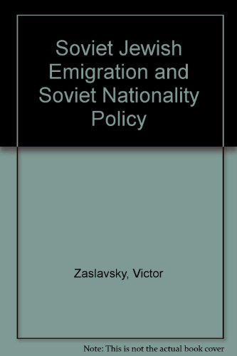 9780333336274: Soviet Jewish Emigration and Soviet Nationality Policy
