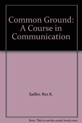 9780333338148: Common Ground: A Course in Communication
