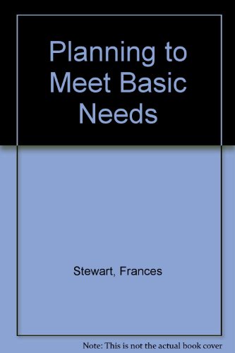 9780333340196: Planning to Meet Basic Needs