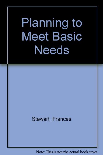 Planning to meet basic needs (9780333340196) by Stewart, Frances