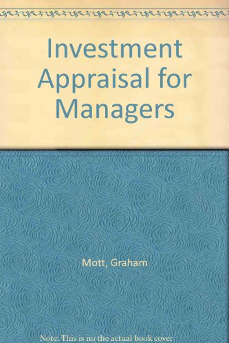 Stock image for Investment Appraisal for Managers for sale by Mispah books
