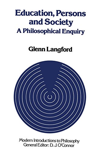 9780333343272: Education, Persons and Society: A Philosophical Enquiry
