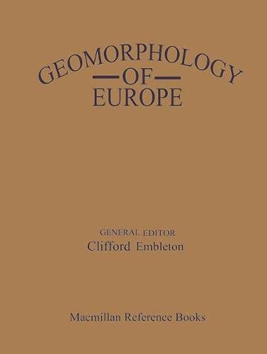 9780333346389: Geomorphology of Europe