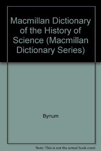 9780333349014: Macmillan Dictionary of the History of Science