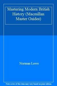 9780333352281: Mastering Modern British History (Macmillan Master Guides)