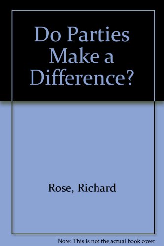 9780333353226: Do Parties Make a Difference?