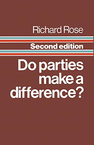 9780333353233: Do Parties Make a Difference?