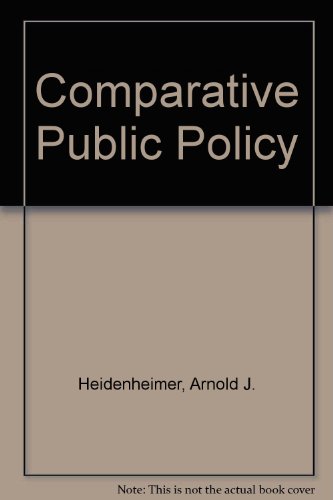 9780333353608: Comparative Public Policy