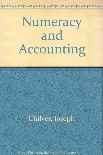 Imagen de archivo de Numeracy and Accounting a la venta por Bahamut Media