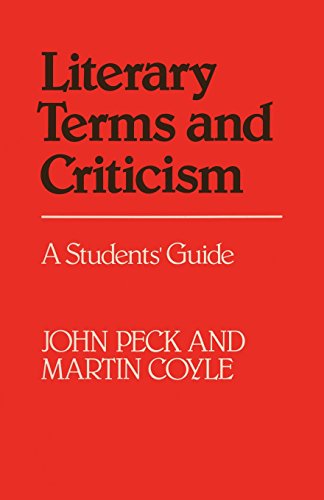 9780333362716: Literary Terms and Criticism: A Students' Guide (How to Study Literature)