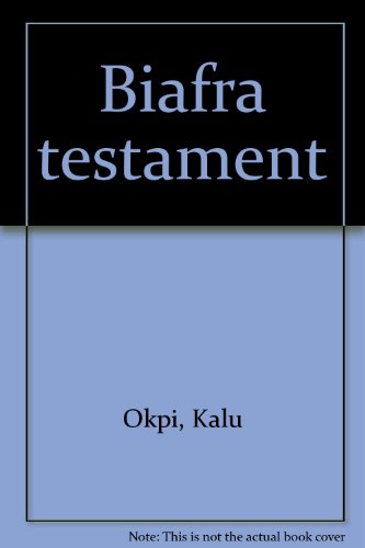 Beispielbild fr Biafra Testament zum Verkauf von Chapter 1
