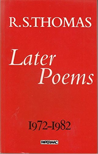 Beispielbild fr Later Poems, 1972-82 zum Verkauf von AwesomeBooks